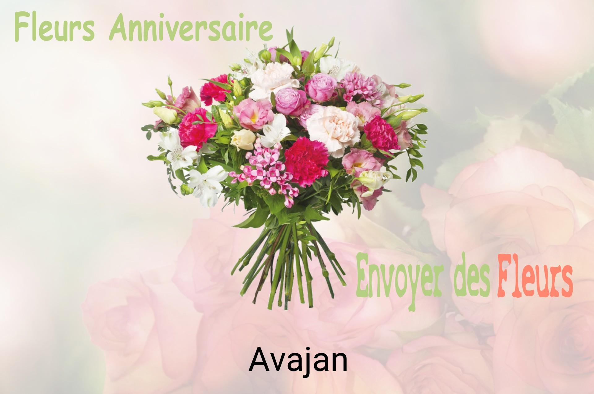 Bouquet de fleurs d’anniversaire livré à Avajan