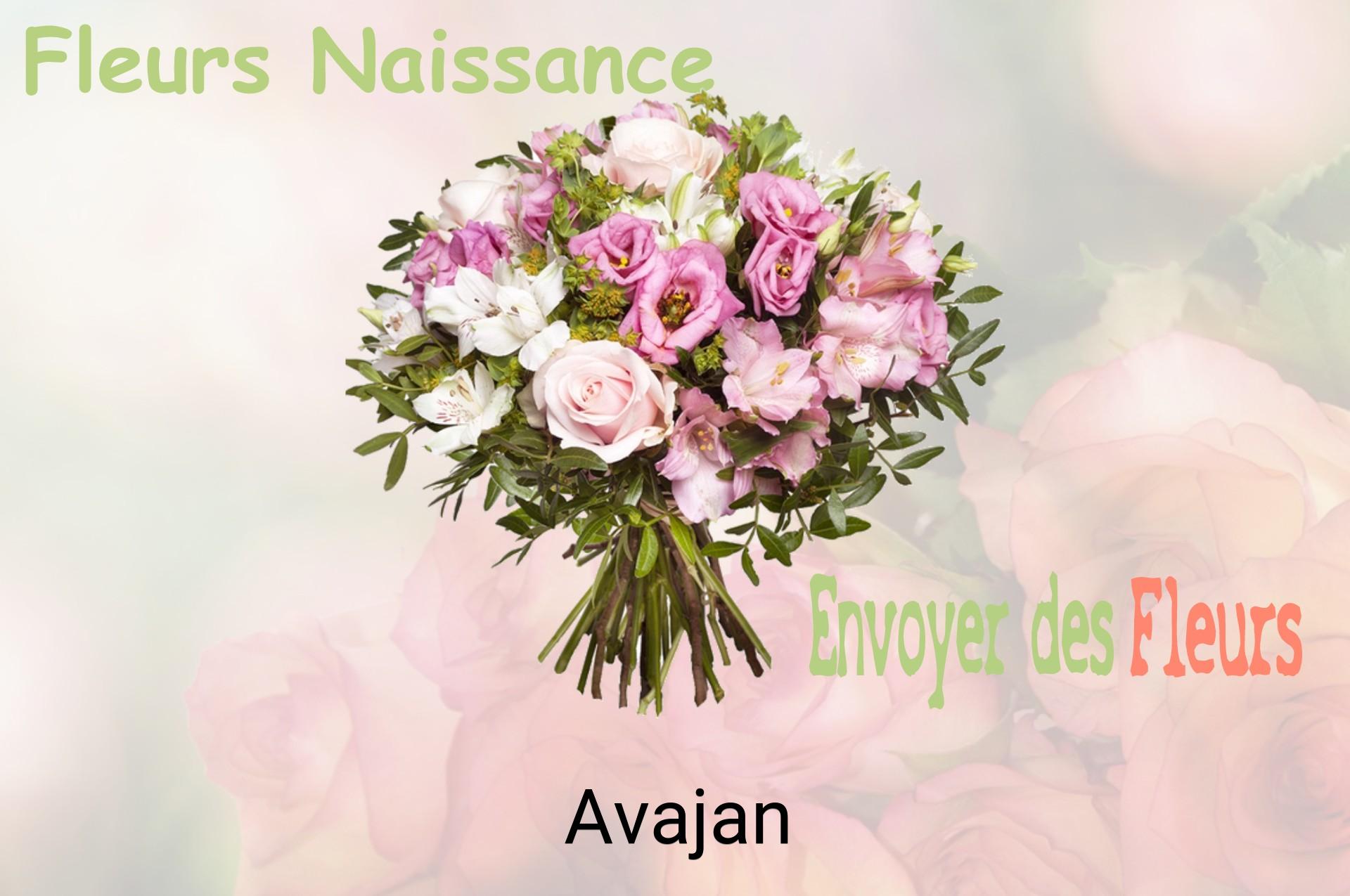 Bouquet de fleurs de naissance livré à Avajan
